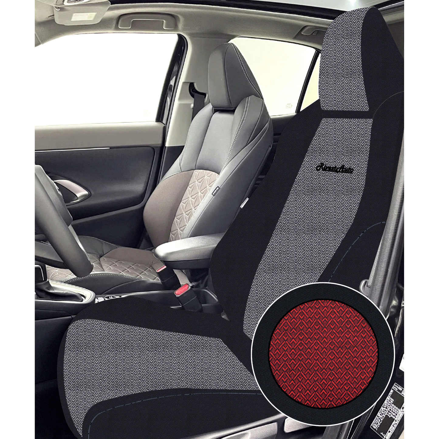 Pegaso Maxi — Coprisedili Anteriori Universali Sport Line Jacquard