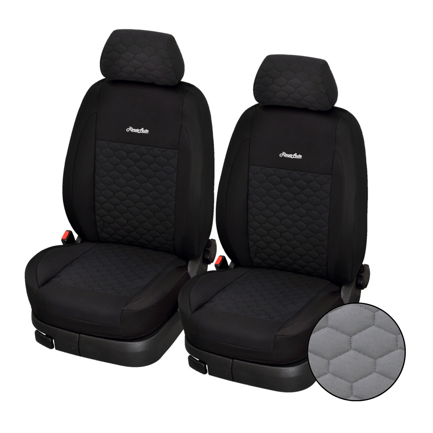 Comfort — Coppia Coprisedili Anteriori Universali per Auto con e senza Airbag Laterali