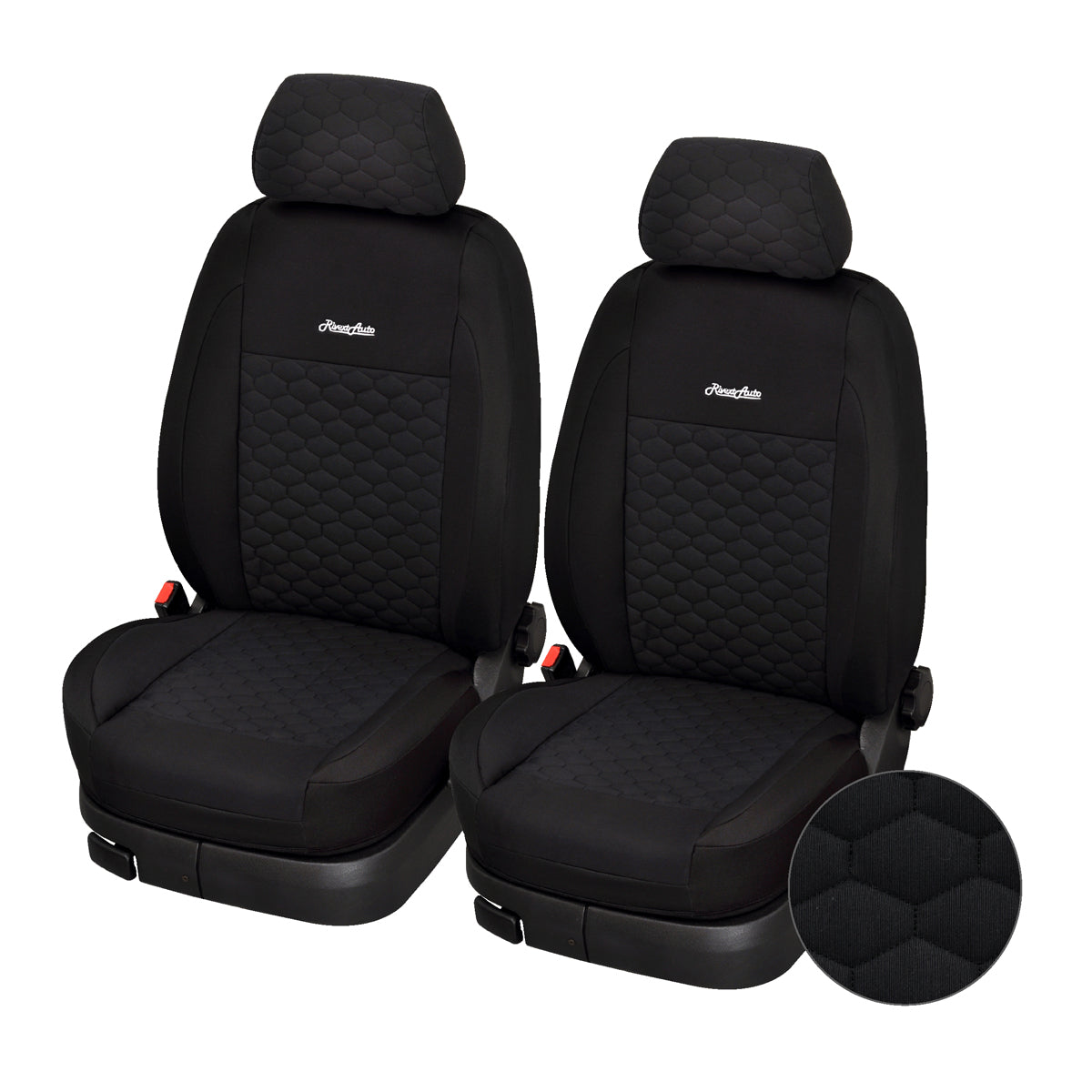 Comfort — Coppia Coprisedili Anteriori Universali per Auto con e senza Airbag Laterali